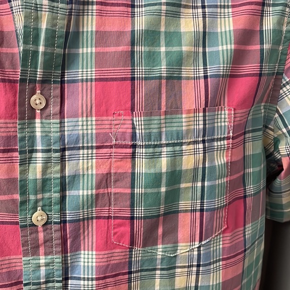 Merona Short Sleeve Mens Plaid Button Down Shirt - Picture 4 of 6